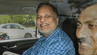 Former Delhi health minister Satyendar Jain, who is in judicial custody following his arrest by ED, was hospitalised last week after his oxygen level dipped (PTI) Former Delhi health minister Satyendar Jain, who is in judicial custody following his arrest by ED, was hospitalised last week after his oxygen level dipped (PTI)