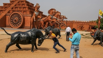 India’s more affluent south is home to a passionate movie-going audience and thousands of cinema screens. (Bloomberg) India’s more affluent south is home to a passionate movie-going audience and thousands of cinema screens. (Bloomberg)