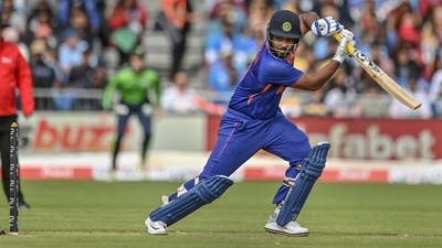 Indian batter Sanju Samson plays a shot during the 2nd T20 cricket match between India and Ireland (PTI) Indian batter Sanju Samson plays a shot during the 2nd T20 cricket match between India and Ireland (PTI)