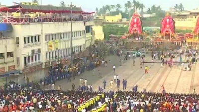 A view in Odisha's Puri ahead of Jagannath Rath Yatra. (ANI)