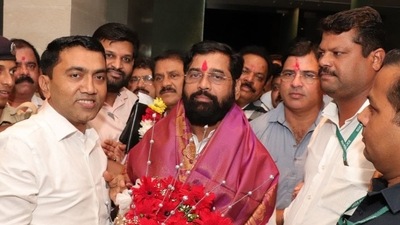 Goa CM Pramod Sawant along with Maharashtra counterpart Eknath Shinde. ((Tweeted by Pramod Sawant) ) Goa CM Pramod Sawant along with Maharashtra counterpart Eknath Shinde. ((Tweeted by Pramod Sawant) )