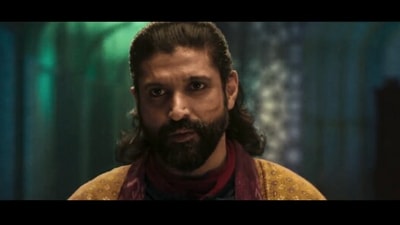 The image shows Farhan Akhtar playing the role of Waleed in Ms Marvel. His cameo sparked meme fest on Twitter. (Twitter/@FarOutAkhtar)