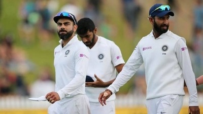 Virat Kohli, Jasprit Bumrah and Cheteshwar Pujara (File photo) (Reuters) Virat Kohli, Jasprit Bumrah and Cheteshwar Pujara (File photo) (Reuters)
