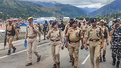 Jammu & Kashmir ADGP Mukesh Singh issued on the spot instructions to remove deficiencies and to improve security arrangements for Amarnath pilgrims. (PTI)