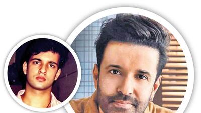 Aamir Ali at 22 (left) and at 44 (right) Aamir Ali at 22 (left) and at 44 (right)