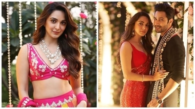 Kiara Advani and Varun Dhawan's latest project JugJugg Jeeyo hit the theatres on June 24. The film, also starring Anil Kapoor, Neetu Kapoor, Prajakta Koli and Maniesh Paul, featured some incredible traditional fashion moments served by the entire star cast. And recently, celebrity fashion stylist Eka Lakhani dropped some behind-the-scenes (BTS) pictures of the two stars, revealing all the outfit details. Scroll ahead to know more. (Instagram) Kiara Advani and Varun Dhawan's latest project JugJugg Jeeyo hit the theatres on June 24. The film, also starring Anil Kapoor, Neetu Kapoor, Prajakta Koli and Maniesh Paul, featured some incredible traditional fashion moments served by the entire star cast. And recently, celebrity fashion stylist Eka Lakhani dropped some behind-the-scenes (BTS) pictures of the two stars, revealing all the outfit details. Scroll ahead to know more. (Instagram)