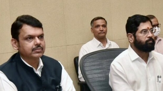 Mumbai, June 30 (ANI): Cabinet meeting chaired by Maharashtra Chief Minister Eknath Shinde and State Deputy CM Devendra Fadnavis, in Mumbai on Thursday. (Maharashtra DGIPR Twitter/ ANI) Mumbai, June 30 (ANI): Cabinet meeting chaired by Maharashtra Chief Minister Eknath Shinde and State Deputy CM Devendra Fadnavis, in Mumbai on Thursday. (Maharashtra DGIPR Twitter/ ANI)