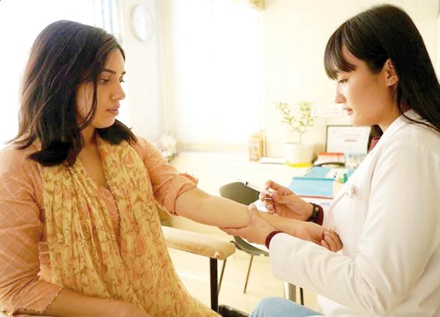 A still from Badhaai Do (2022) which had Chum Darang, an actor from Arunachal Pradesh A still from Badhaai Do (2022) which had Chum Darang, an actor from Arunachal Pradesh
