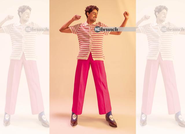 Pair hot pink with grey or a shade of rose to make it less eye-popping for somebody who isn’t comfortable wearing the colour; Knitted shirt by Zara; Pants by Joskai; Boots by Escaro Royale (Vidushi Gupta)