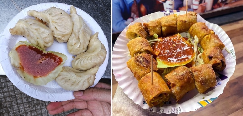 Momo and spring roll on a chilly monsoon day are an absolute delight!
