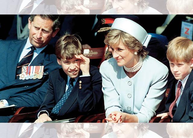 Princes William and Harry with their parents Princes William and Harry with their parents