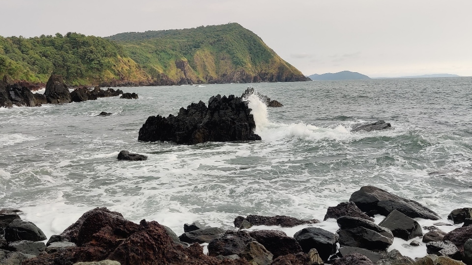 Pebble Beach in Goa. (HT Photo/Krishna Priya Pallavi)