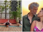Ankita Konwar performs the difficult Upavistha Konasana in new yoga video, Milind Soman reacts(Instagram) Ankita Konwar performs the difficult Upavistha Konasana in new yoga video, Milind Soman reacts(Instagram)