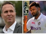 Michael Vaughan and Rishabh Pant Michael Vaughan and Rishabh Pant