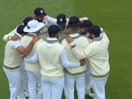 Virat Kohli addresses team talk ahead of England's first innings(Twitter) Virat Kohli addresses team talk ahead of England's first innings(Twitter)