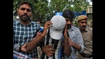 AltNews co-founder Mohammed Zubair being produced before Patiala House court. (Shrikant Singh) AltNews co-founder Mohammed Zubair being produced before Patiala House court. (Shrikant Singh)