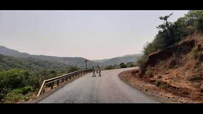 The 108km Varandha ghat section which was opened for heavyweight vehicular movement on June 10 has been shut again and will remain closed till September 30 (HT PHOTO) The 108km Varandha ghat section which was opened for heavyweight vehicular movement on June 10 has been shut again and will remain closed till September 30 (HT PHOTO)