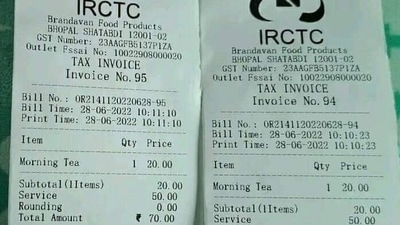 Invoice uploaded by the passenger. (twitter.com/balgovind777) Invoice uploaded by the passenger. (twitter.com/balgovind777)
