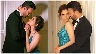 Vicky styled his tuxedo with a black bow tie, watch, black dress shoes, back-swept hairdo and trimmed beard. What do you think of Ankita and Vicky's outfit for the red-carpet ceremony? (Instagram) Vicky styled his tuxedo with a black bow tie, watch, black dress shoes, back-swept hairdo and trimmed beard. What do you think of Ankita and Vicky's outfit for the red-carpet ceremony? (Instagram)