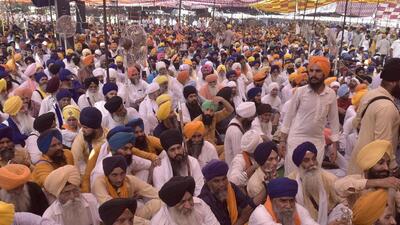 The special investigation team probing the 2015 Bargari sacrilege case has pinned the blame on Sirsa-based Dera Sacha Sauda chief Gurmeet Ram Rahim, and said there was no political involvement in the desecration that triggered violent protests across Punjab. (HT File)