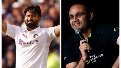 Rishabh Pant and Virender Sehwag