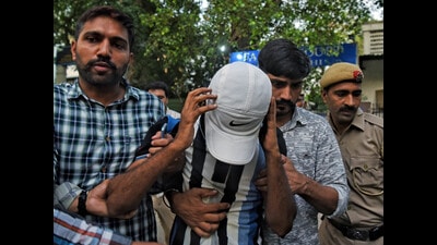 AltNews co-founder Mohammed Zubair being produced before Patiala House court. (Shrikant Singh) AltNews co-founder Mohammed Zubair being produced before Patiala House court. (Shrikant Singh)