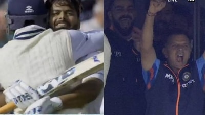 Rishabh Pant; Rahul Dravid's viral celebration Rishabh Pant; Rahul Dravid's viral celebration