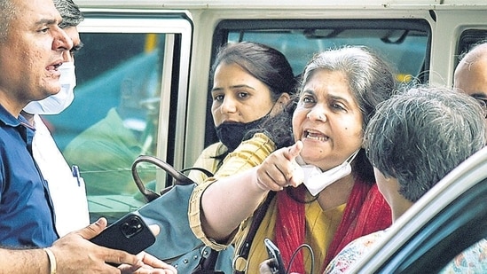 Activist Teesta Setalvad, through her advocate Somnath Vats, submitted an application seeking protection within the jail. (Vijay Bate/HT Photo)