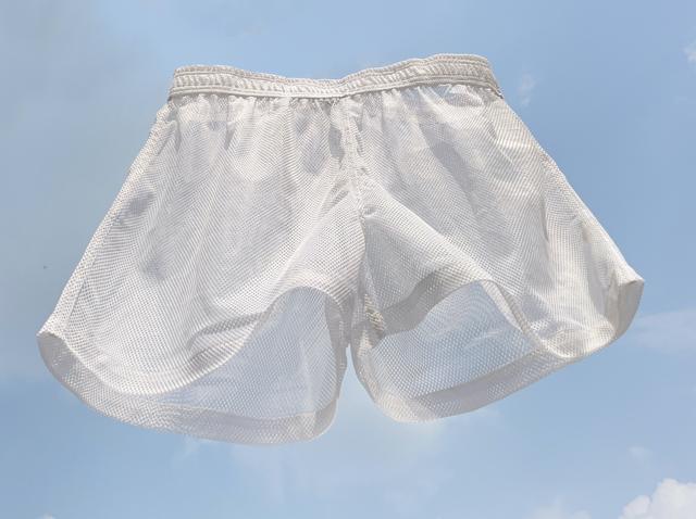 Sporty mesh shorts for the ultimate see through look. Wear underwear when outdoor and go commando in the privacy of your home (Sexy, sporty, and airy white illusion shorts by ddebbarma on Be Unic) Sporty mesh shorts for the ultimate see through look. Wear underwear when outdoor and go commando in the privacy of your home (Sexy, sporty, and airy white illusion shorts by ddebbarma on Be Unic)