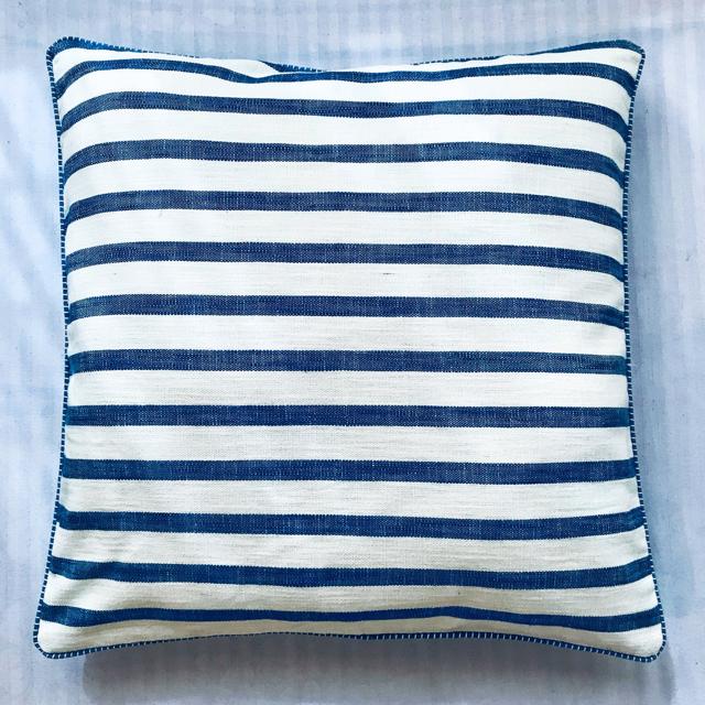 Pillows and cushions can accumulate sweat and must therefore be light, breathable, and easily washable (The masculine Nautical stripe cotton cushion covers by Soignne) Pillows and cushions can accumulate sweat and must therefore be light, breathable, and easily washable (The masculine Nautical stripe cotton cushion covers by Soignne)