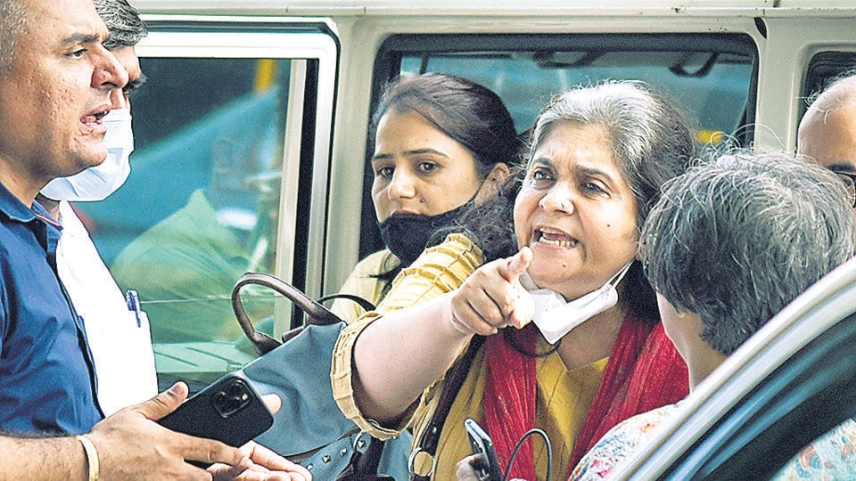 Activist Teesta Setalvad, through her advocate Somnath Vats, submitted an application seeking protection within the jail. (Vijay Bate/HT Photo) Activist Teesta Setalvad, through her advocate Somnath Vats, submitted an application seeking protection within the jail. (Vijay Bate/HT Photo)