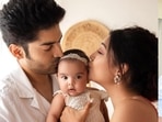 Gurmeet Choudhary and Debina Bonnerjee with their daughter Lianna Choudhary.
