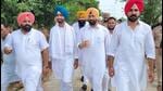 Congress MLA Sukhpal Khaira during a visit to Mattewara forest in Ludhiana on Sunday. (HT Photo) Congress MLA Sukhpal Khaira during a visit to Mattewara forest in Ludhiana on Sunday. (HT Photo)