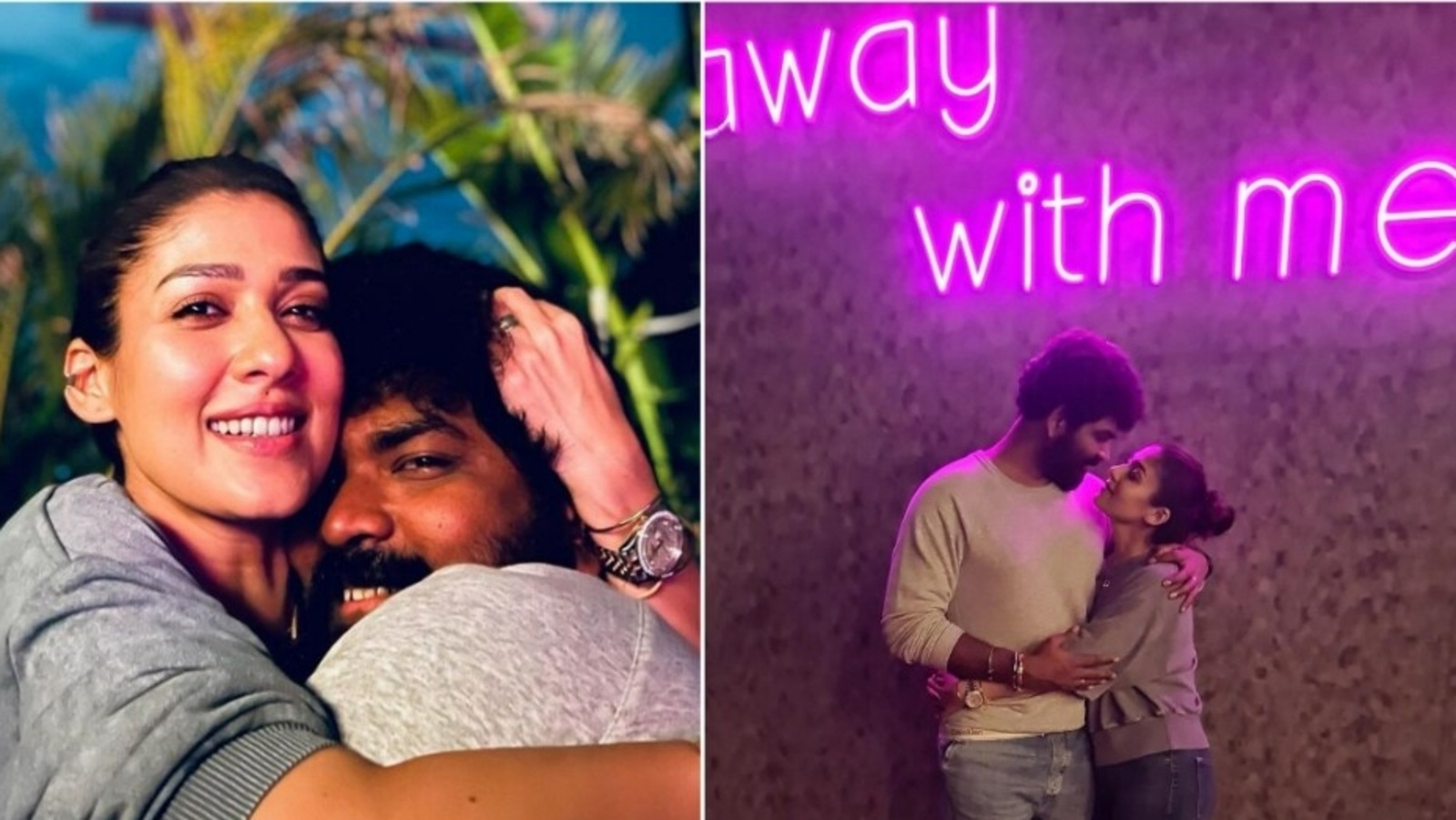 Nayanthara hugs Vignesh Shivan in cute new pics, fans say 'so ...