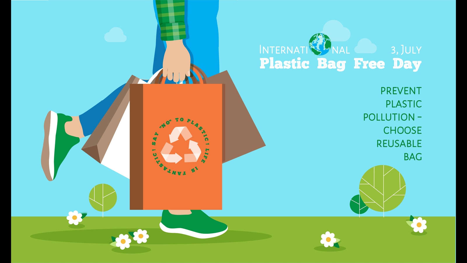 Say No To Plastic Bags Poster Template Download on Pngtree