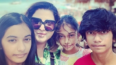 Farah Khan has shared her vacation photos. Farah Khan has shared her vacation photos.