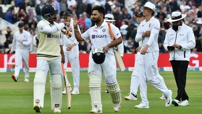 Ravindra Jadeja and Rishabh Pant (AP) Ravindra Jadeja and Rishabh Pant (AP)