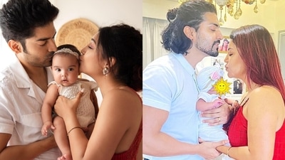 Gurmeet Choudhary and Debina Bonnerjee with their daughter Lianna Choudhary. Gurmeet Choudhary and Debina Bonnerjee with their daughter Lianna Choudhary.