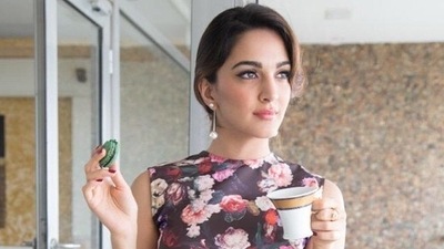 Kiara Advani at her home in Mumbai. Kiara Advani at her home in Mumbai.