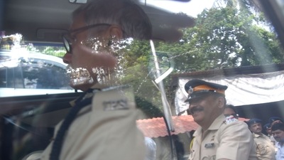File photo of Mumbai Poilce Commissioner Sanjay Pandey in Mumbai. (HT PHOTO)