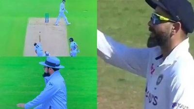 Virat Kohli wasn't happy with the umpire's decision Virat Kohli wasn't happy with the umpire's decision