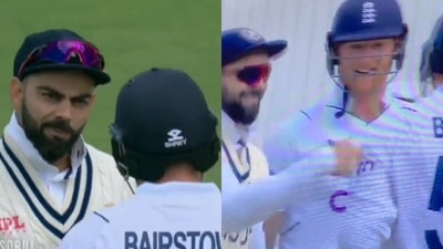 Virat Kohli and Jonny Bairstow Virat Kohli and Jonny Bairstow