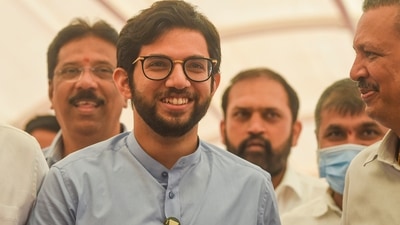 Aaditya Thackeray at Maharashtra Assembly on Sunday. (PTI) Aaditya Thackeray at Maharashtra Assembly on Sunday. (PTI)