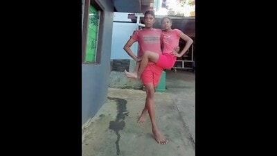 Shaheel carrying a girl on his waist as a prop (Instagram) Shaheel carrying a girl on his waist as a prop (Instagram)