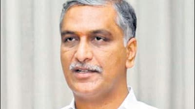 Telangana finance minister T Harish Rao. Telangana finance minister T Harish Rao.