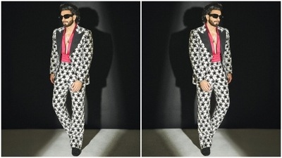 Meanwhile, Koffee With Karan season 7 will be premiering exclusively on Disney+ Hotstar from July 7. What do you think of Ranveer's outfit for the show? (Instagram) Meanwhile, Koffee With Karan season 7 will be premiering exclusively on Disney+ Hotstar from July 7. What do you think of Ranveer's outfit for the show? (Instagram)