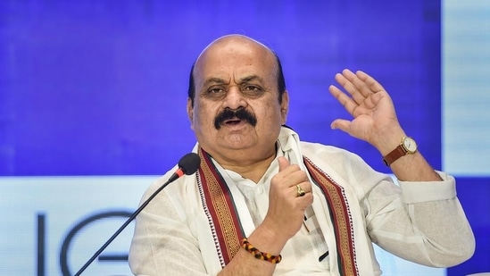 Bommai had reached Hyderabad to participate in the two-day BJP National Executive meet scheduled for 2nd to 3rd July on Saturday. (PTI) Bommai had reached Hyderabad to participate in the two-day BJP National Executive meet scheduled for 2nd to 3rd July on Saturday. (PTI)