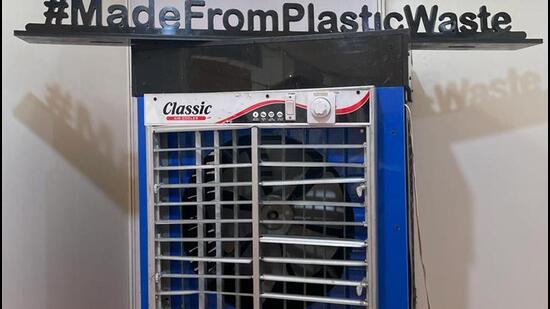 A cooler made from plastic waste. (SOURCED IMAGE) A cooler made from plastic waste. (SOURCED IMAGE)