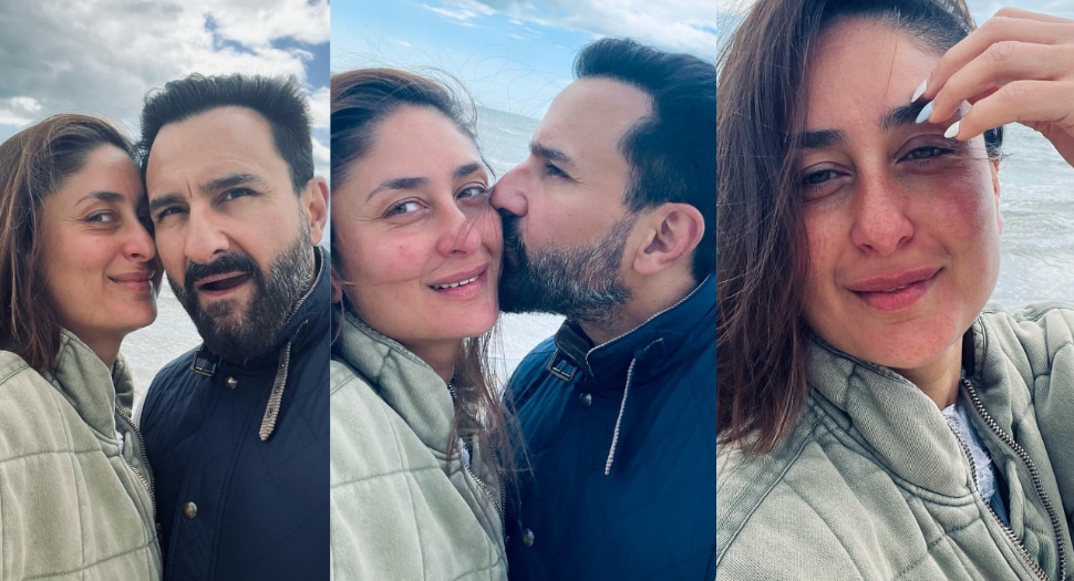Kareena Kapoor comparte fotos cuando recibe un beso de Saif Ali Khan en English Channel, los fanáticos dicen que 'están envejeciendo como el vino'