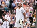 Australia's Nick Kyrgios celebrates after beating Brandon Nakashima of the US Australia's Nick Kyrgios celebrates after beating Brandon Nakashima of the US